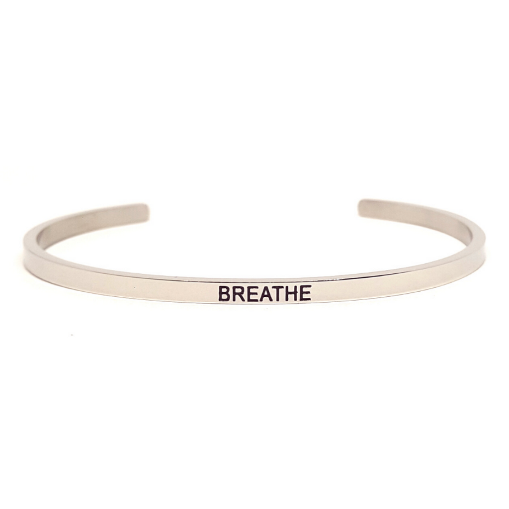 Edelstalen Armband 'BREATHE'