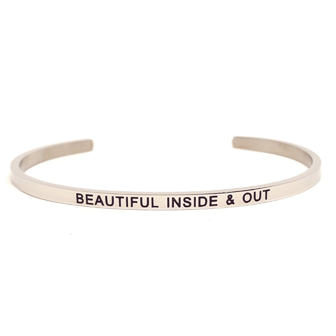 Edelstalen Armband 'BEAUTIFUL INSIDE & OUT'