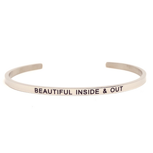 Edelstalen Armband 'BEAUTIFUL INSIDE & OUT'