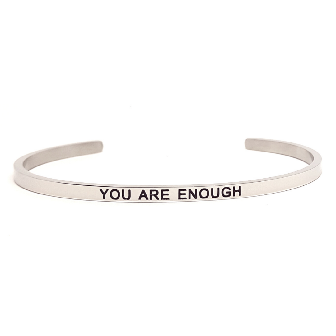 Edelstalen Armband 'YOU ARE ENOUGH'