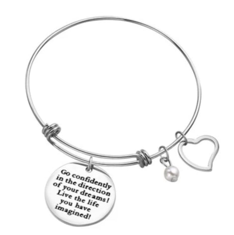 Bedelarmband 'Live the life you have imagined'