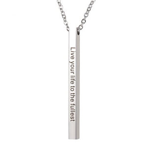 Quote Ketting 'Live your life to the fullest'