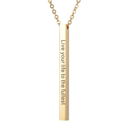 Quote Ketting 'Live your life to the fullest'