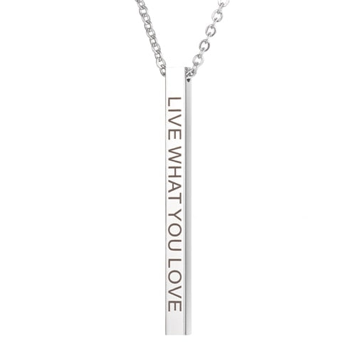 Quote Ketting 'LIVE WHAT YOU LOVE'