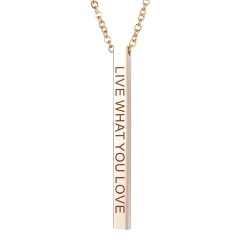 Quote Ketting 'LIVE WHAT YOU LOVE'